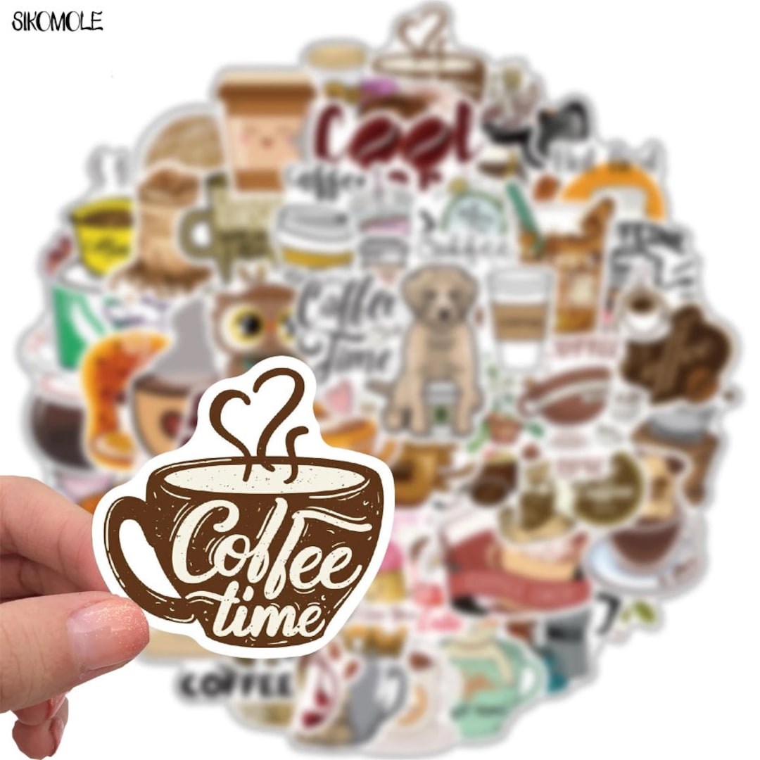 Coffee Stickers Coffee Lovers Variety Coffee Sticker Etsy