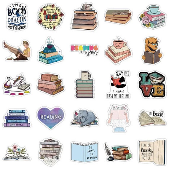  600pcs Book Lover Stickers Reading Stickers for Adults