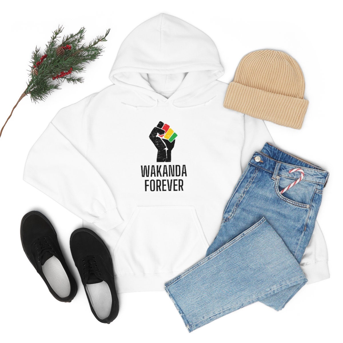 Discover Sudadera con Capucha Wakanda Para Siempre Wakanda Forever Vintage Unisex