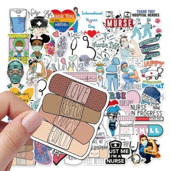 Stickers for Nurses, Nurse Sticker Sets, Nurse Sticker Bundle, Nurse Gift for Nurses, Nursing, Medical Stickers, Healthcare Gifts