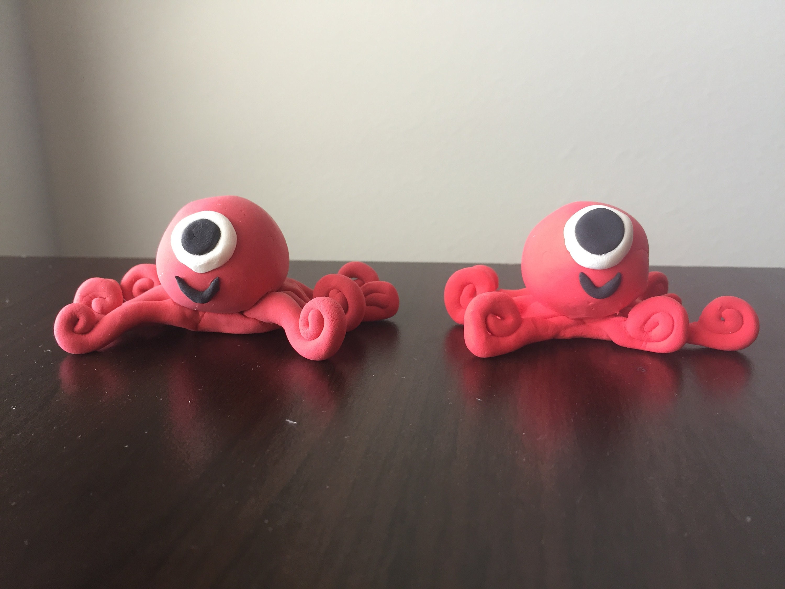 Airdry Clay Octopus Figurines Etsy