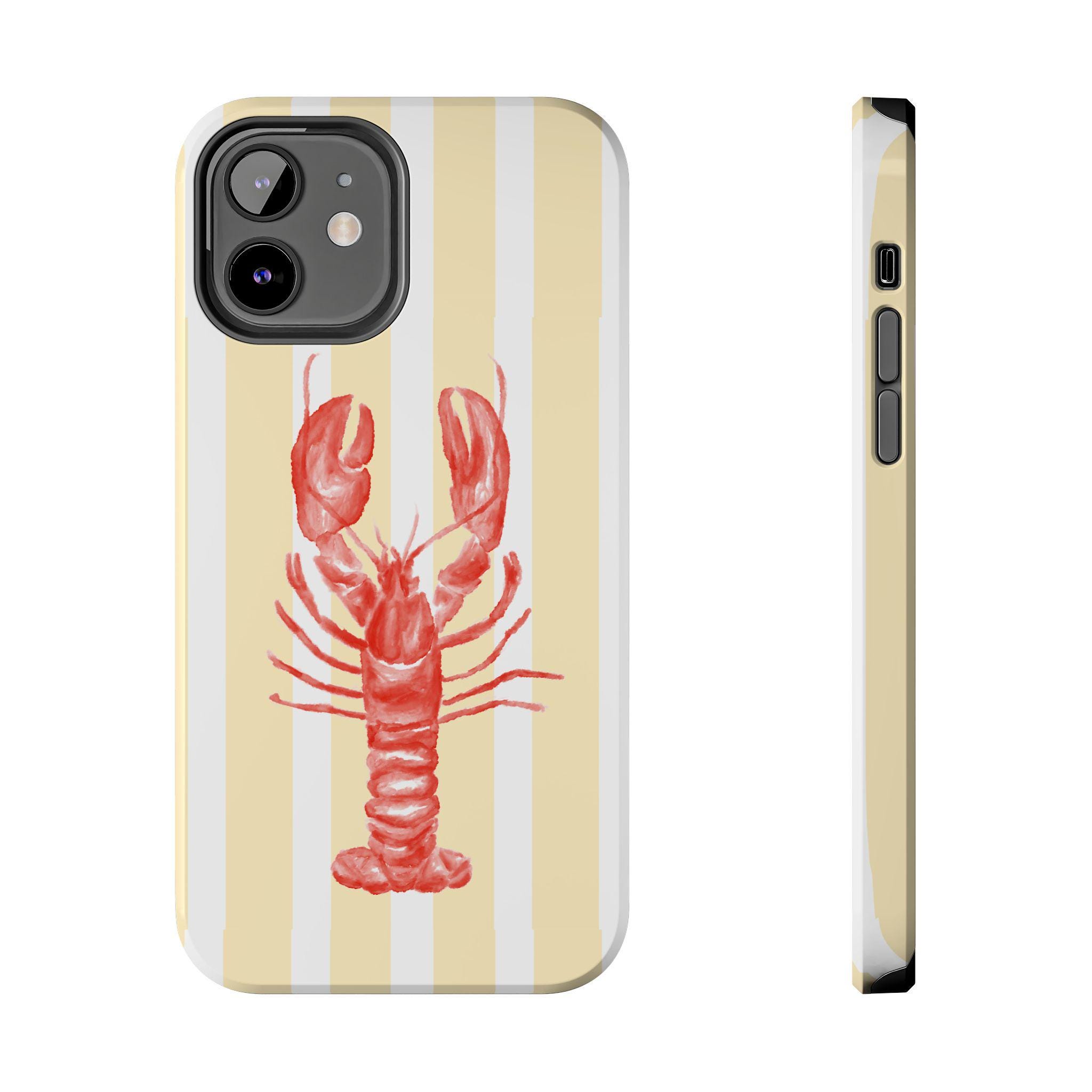 Lobster Phone Case for Seafood Lovers, Coastal Decor, Unique Gift, Custom Phone Accessories, Marine Life Style Lobster Phone Case for Seafood Lovers, Coastal Decor, Unique Gift, Custom Phone Accessories, Marine Life Style