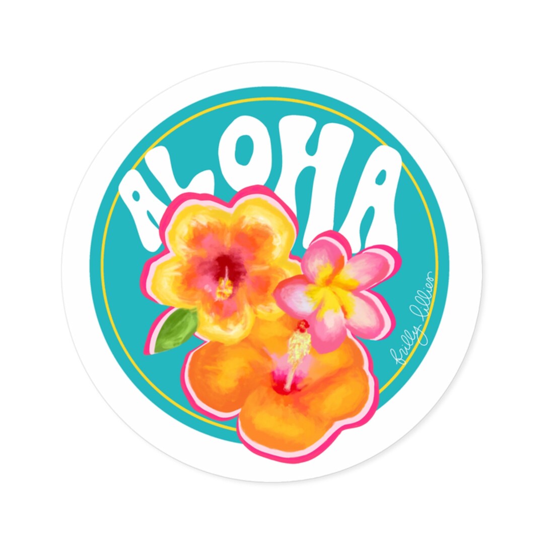 Aloha Sticker - Etsy