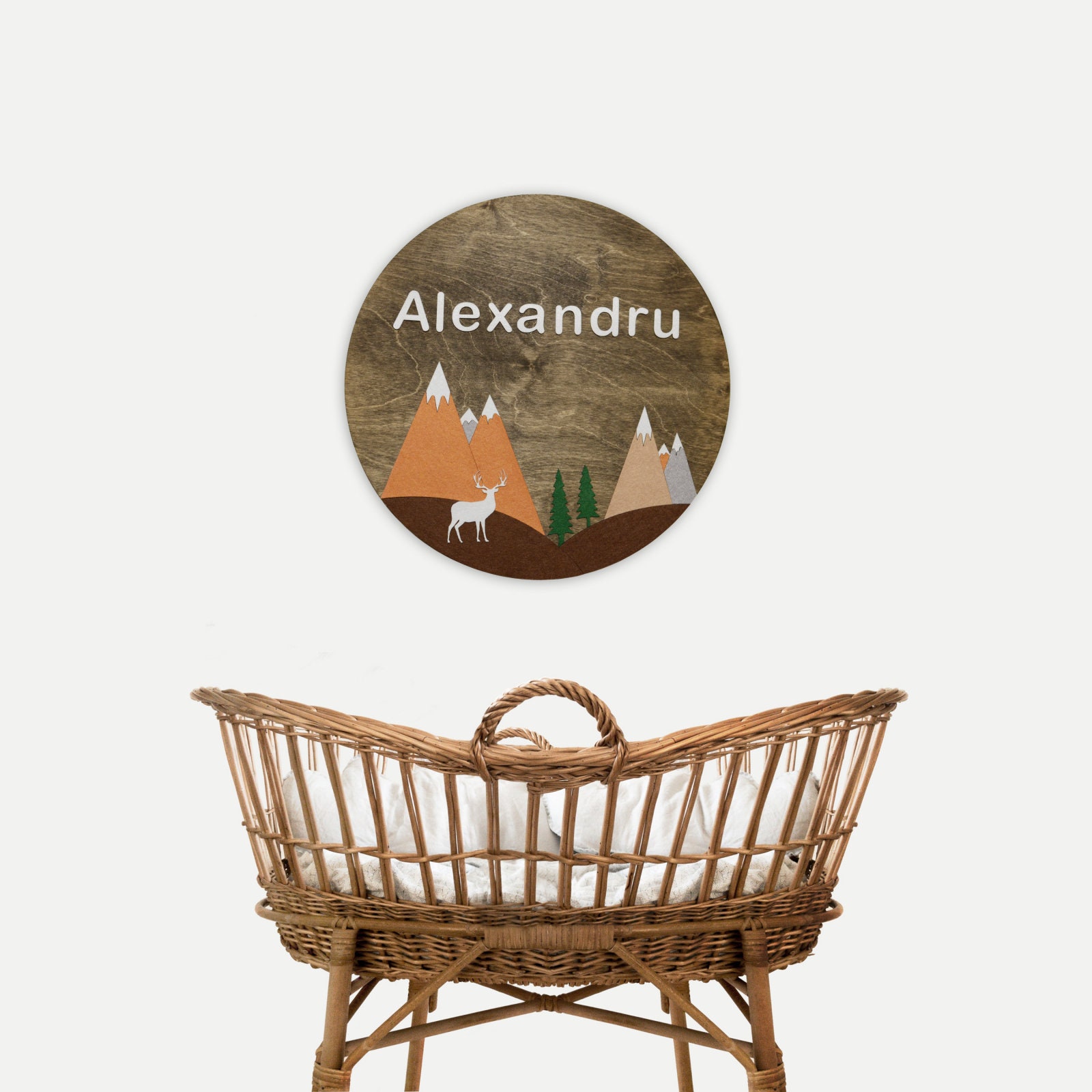 Wood wall decor. Baby room. Laser cut vector model. Instant | Etsy