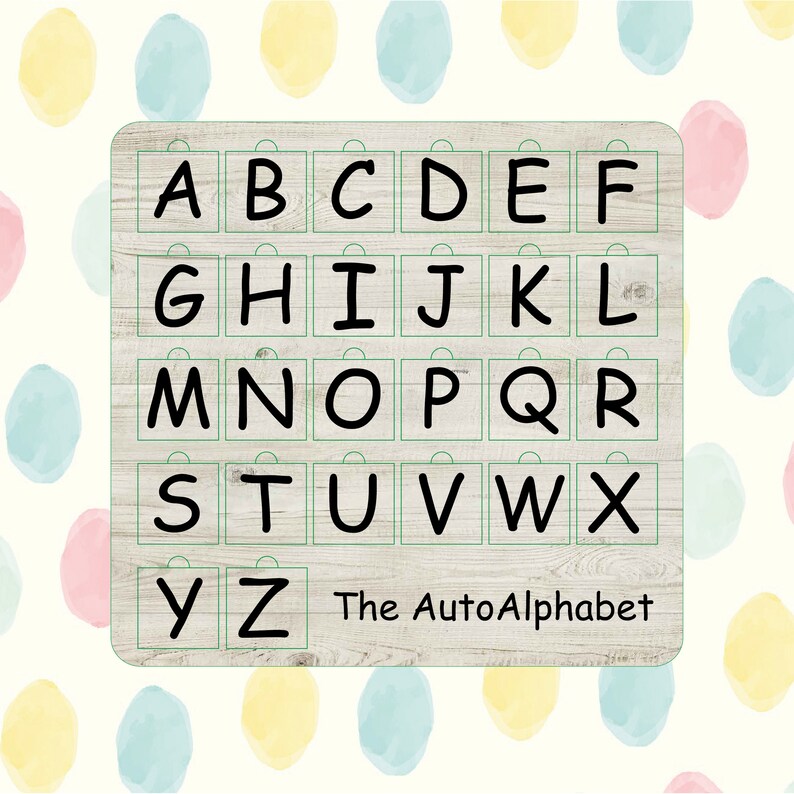 AUTO Brands Alpabet Puzzle Educational Puzzle Laser Vector Etsy