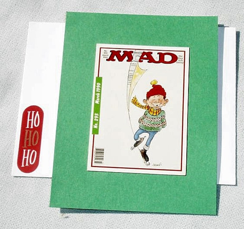 MAD Magazine Christmas Holiday Handmade Greeting Card Etsy