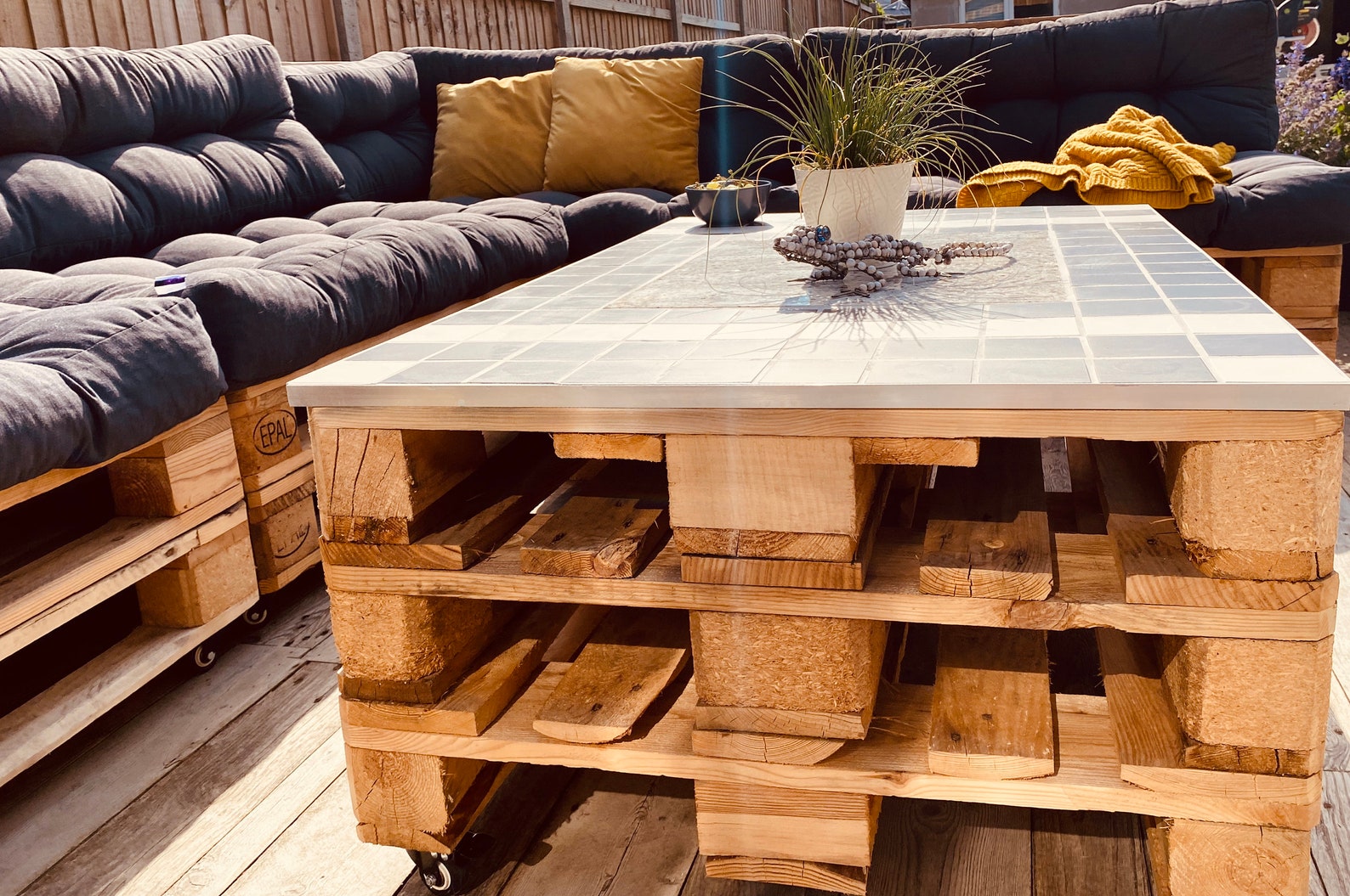 Euro Pallet Garden Furniture Etsy