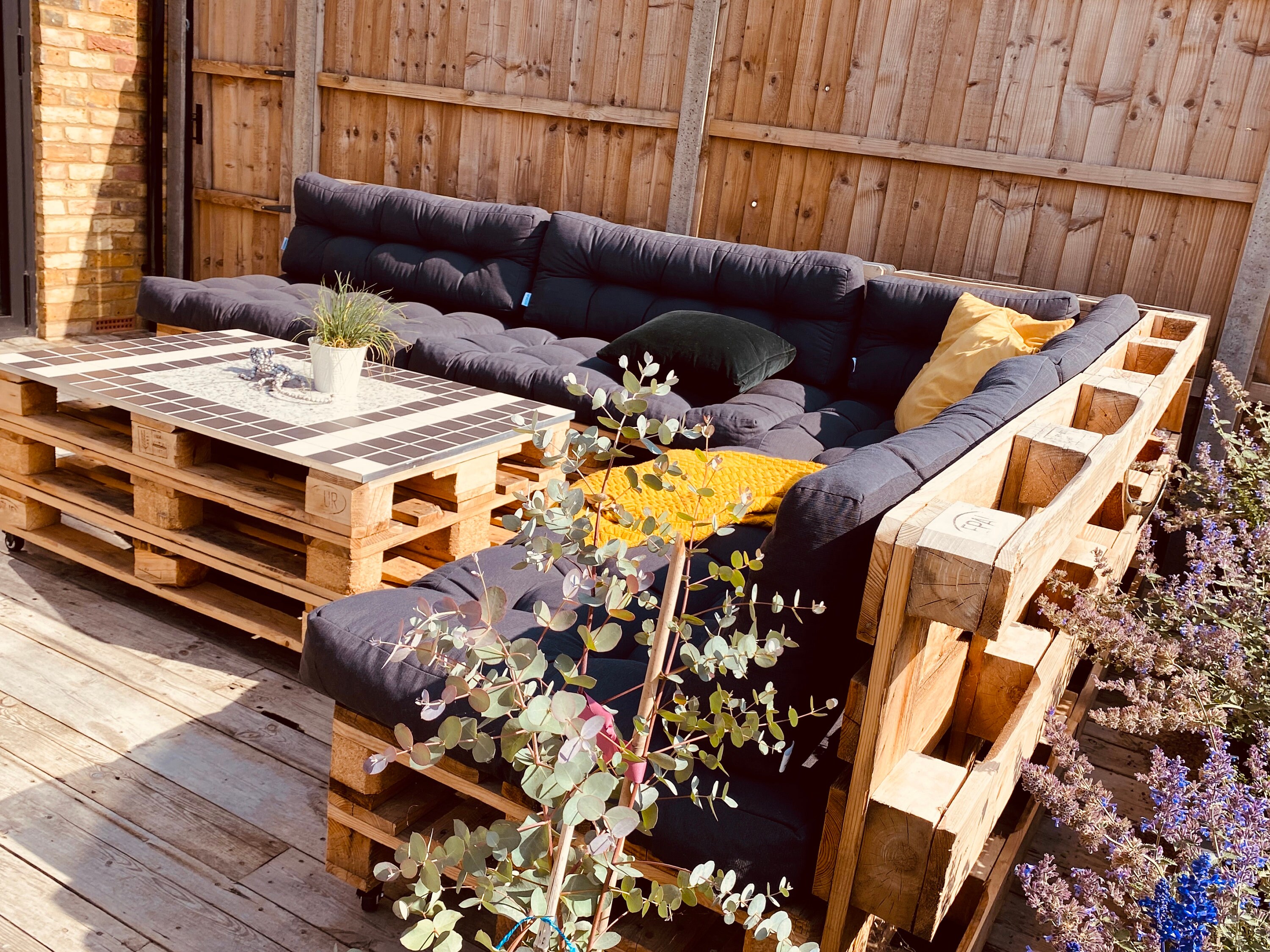 Euro Pallet Garden Furniture Etsy