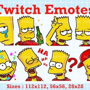 Twitch Emotes - Bart Simpson