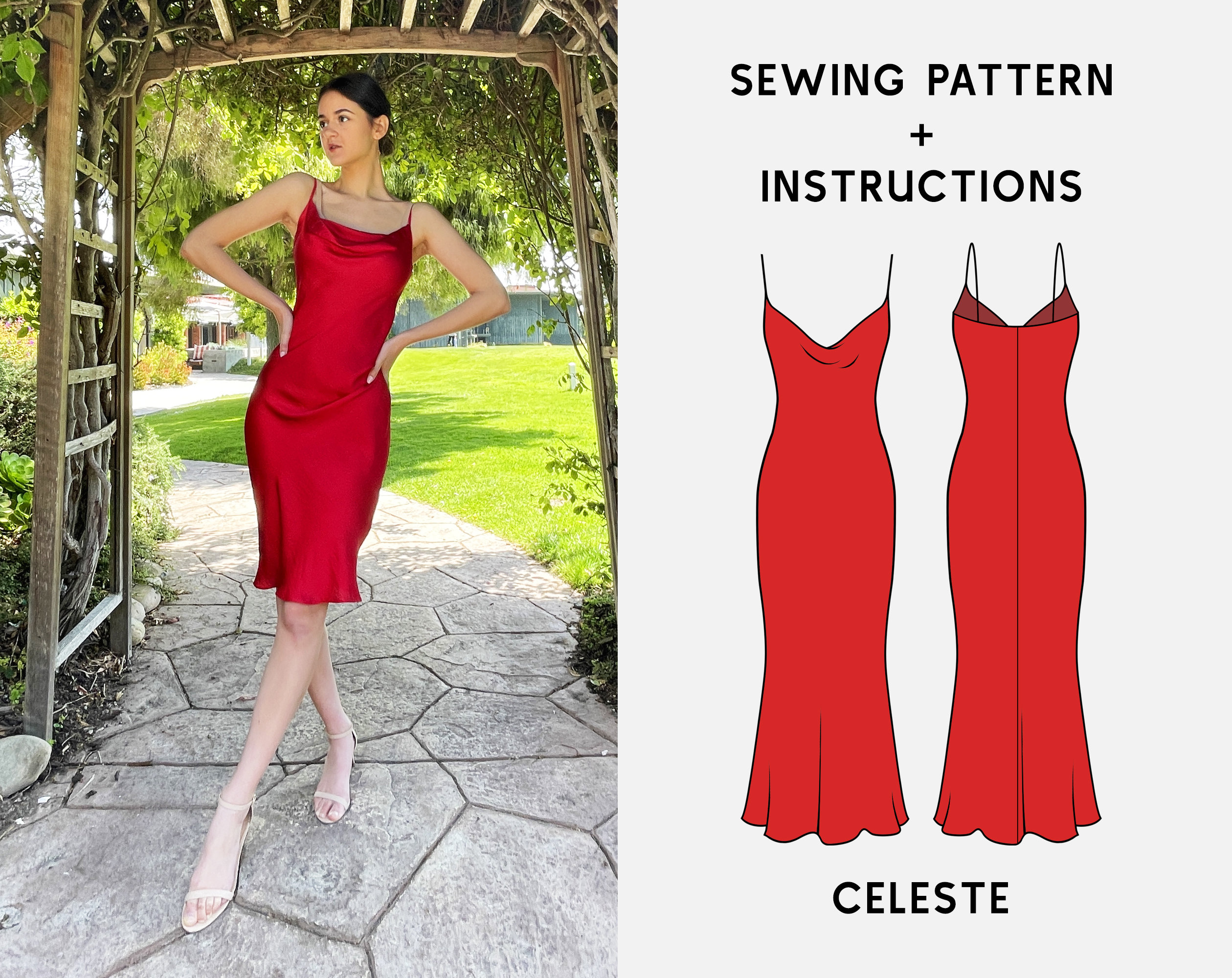 Easy PDF Sewing Patterns for Beginners and Up by Dressmaking Amóre –  DressmakingAmore