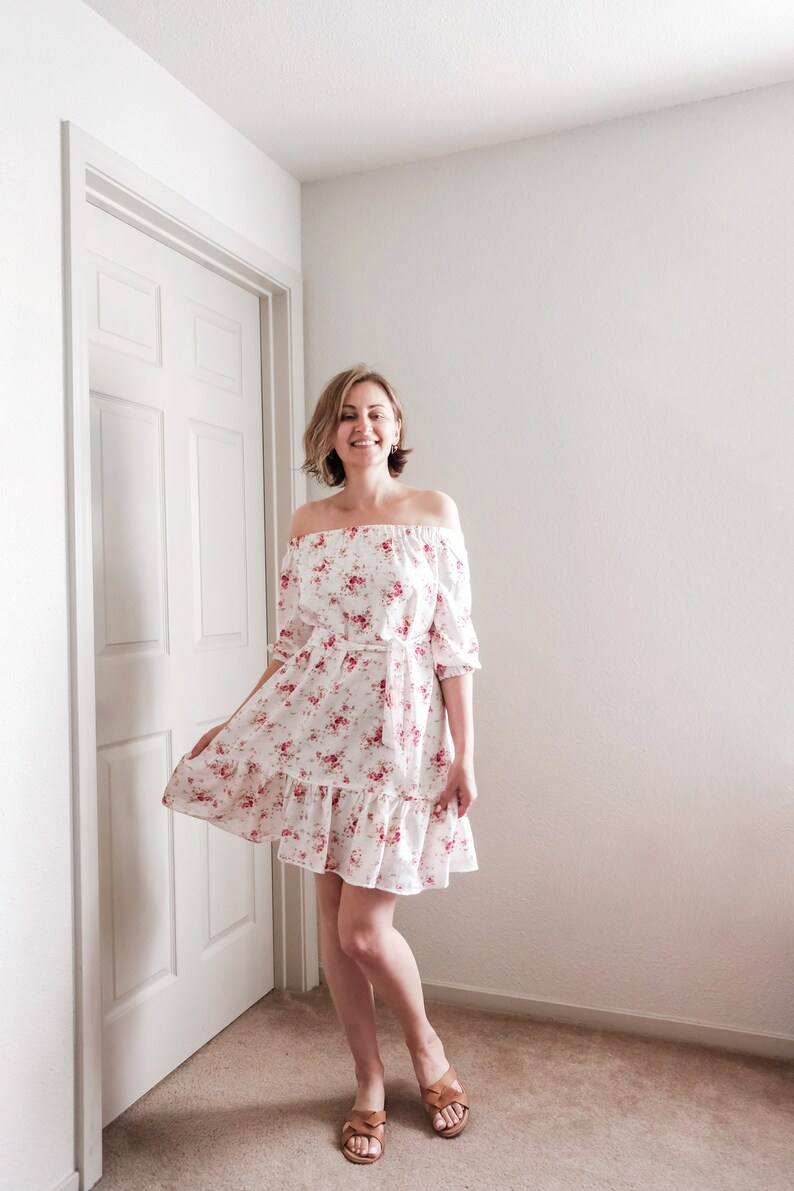 PDF Sewing Pattern: Off shoulder Daisy Dress Sizes XL-4XL | Etsy