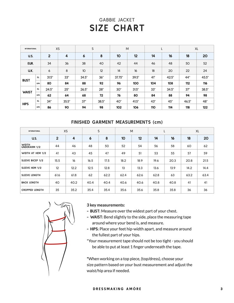 Veste en tweed GABBIE Patron de couture numérique 2-20 PDF pour débutants Téléchargement instantané, livre électronique d'instructions et vidéo image 5