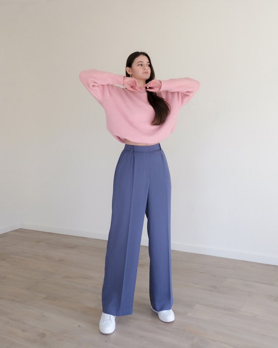 Darcy Straight Leg Pants Sewing Pattern: High Waisted (PDF