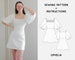 OPHELIA Puff-Sleeved Knit Dress Digital sewing pattern XS-2Xl PDF Sewing Pattern for Beginners Instant download  Instruction E-book & Video 