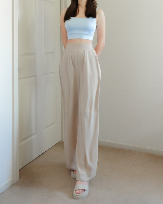 PDF Sewing Pattern of Wide Leg High Waisted Pants, Brandy Digital