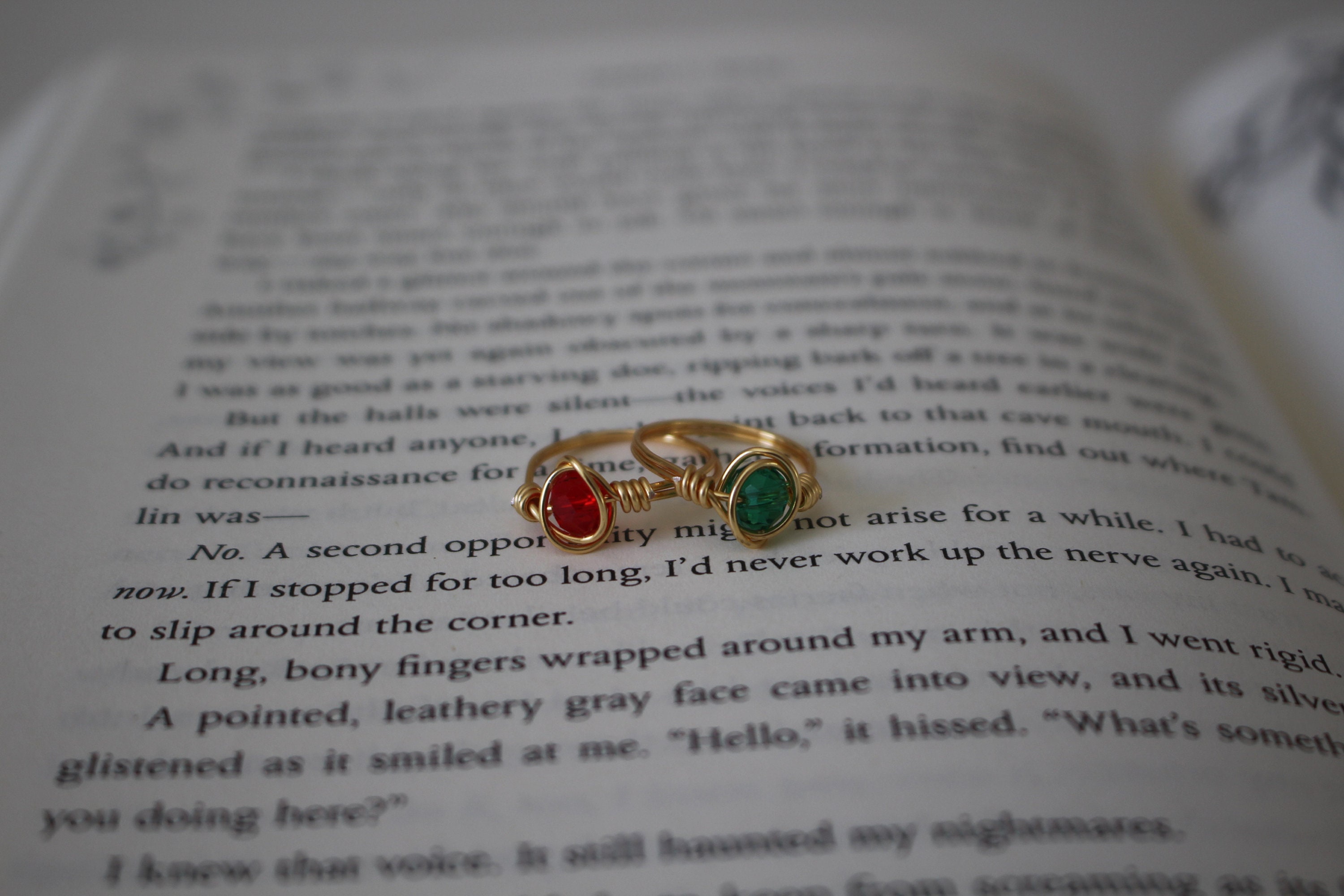Rowan and Aelin Wire Ring Set of 2 Throne of Glass Inspired - Etsy