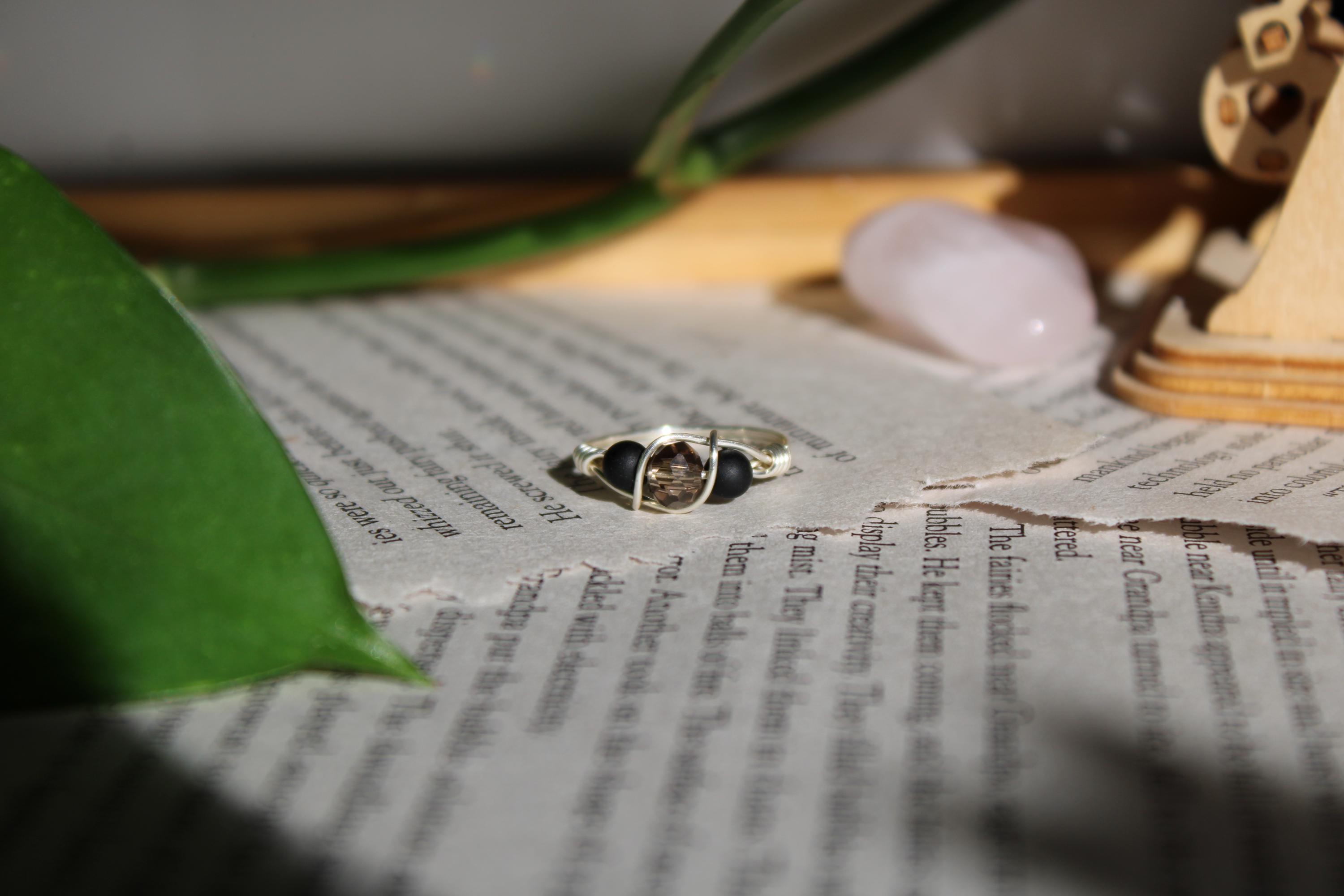 Onyx Storm, Fourth Wing, and Iron Flame Wire Rings