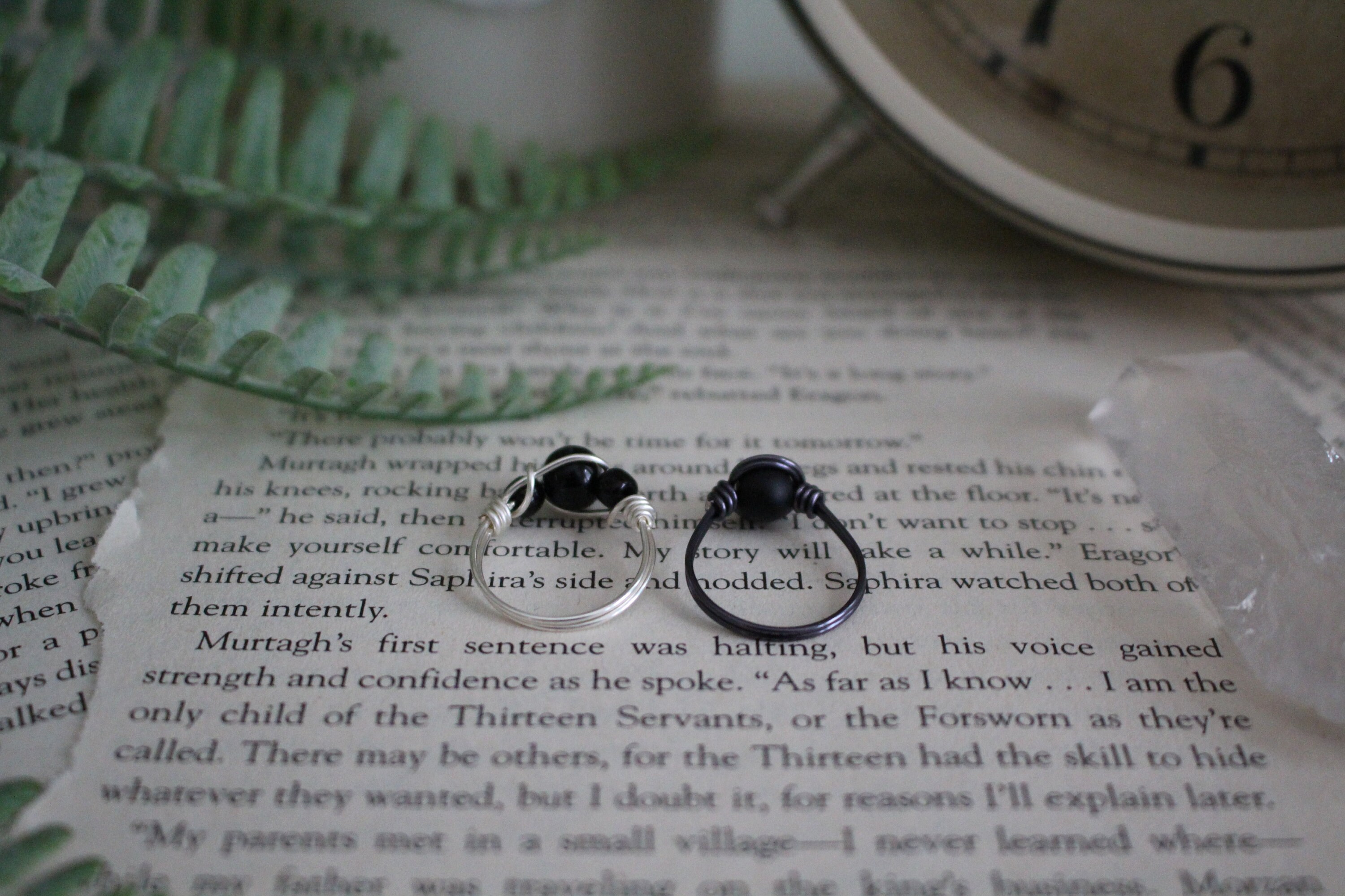 Violet Sorrengail and Xaden Riorson Wire Ring Set - Fourth Wing