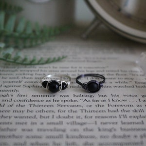 Violet Sorrengail and Xaden Riorson Wire Ring Set - Fourth Wing Inspired
