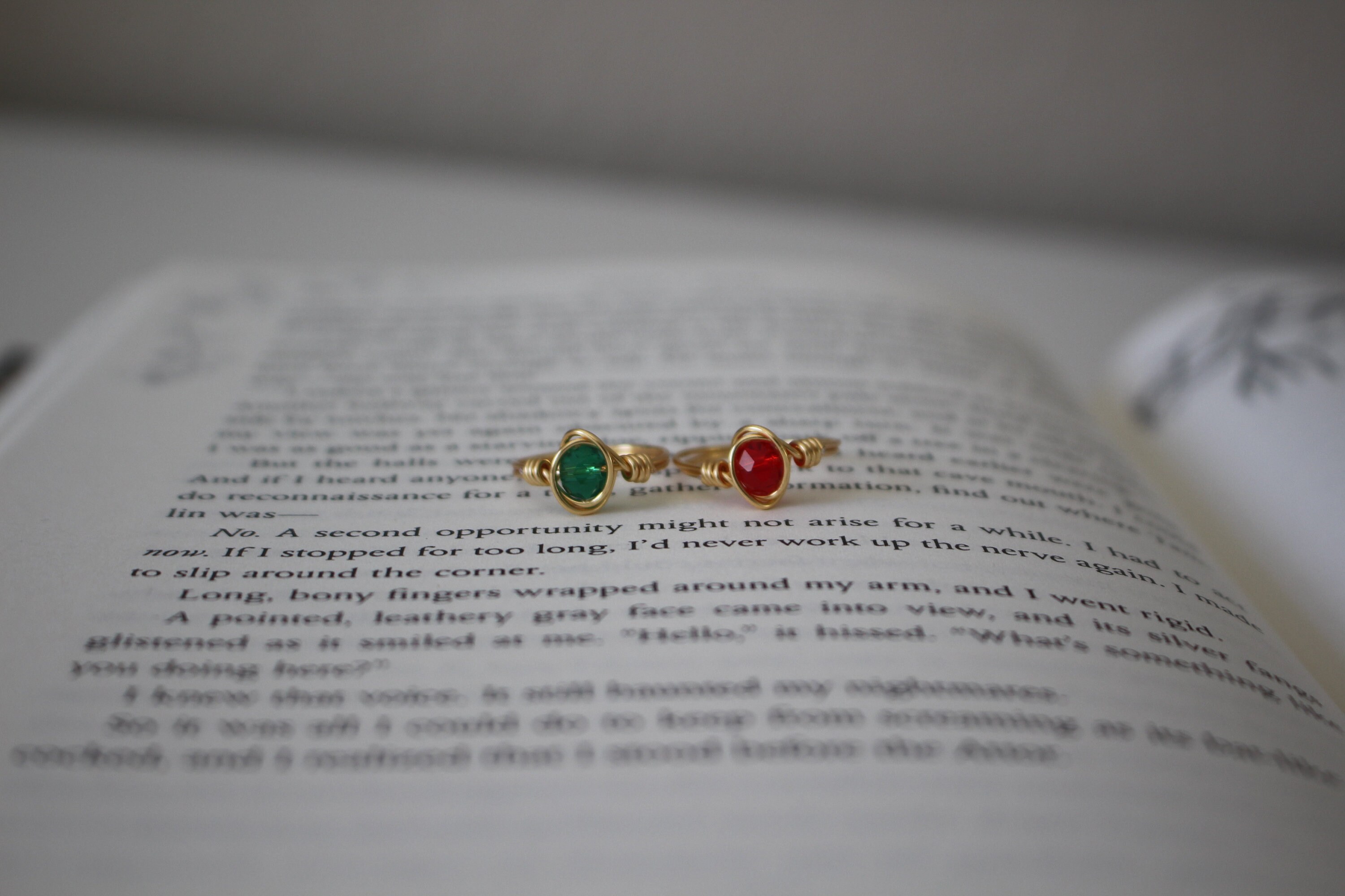 Rowan and Aelin Wire Ring Set of 2 Throne of Glass Inspired - Etsy