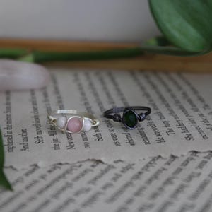 Glinda and Elphaba Wire Rings - Wicked Inspired