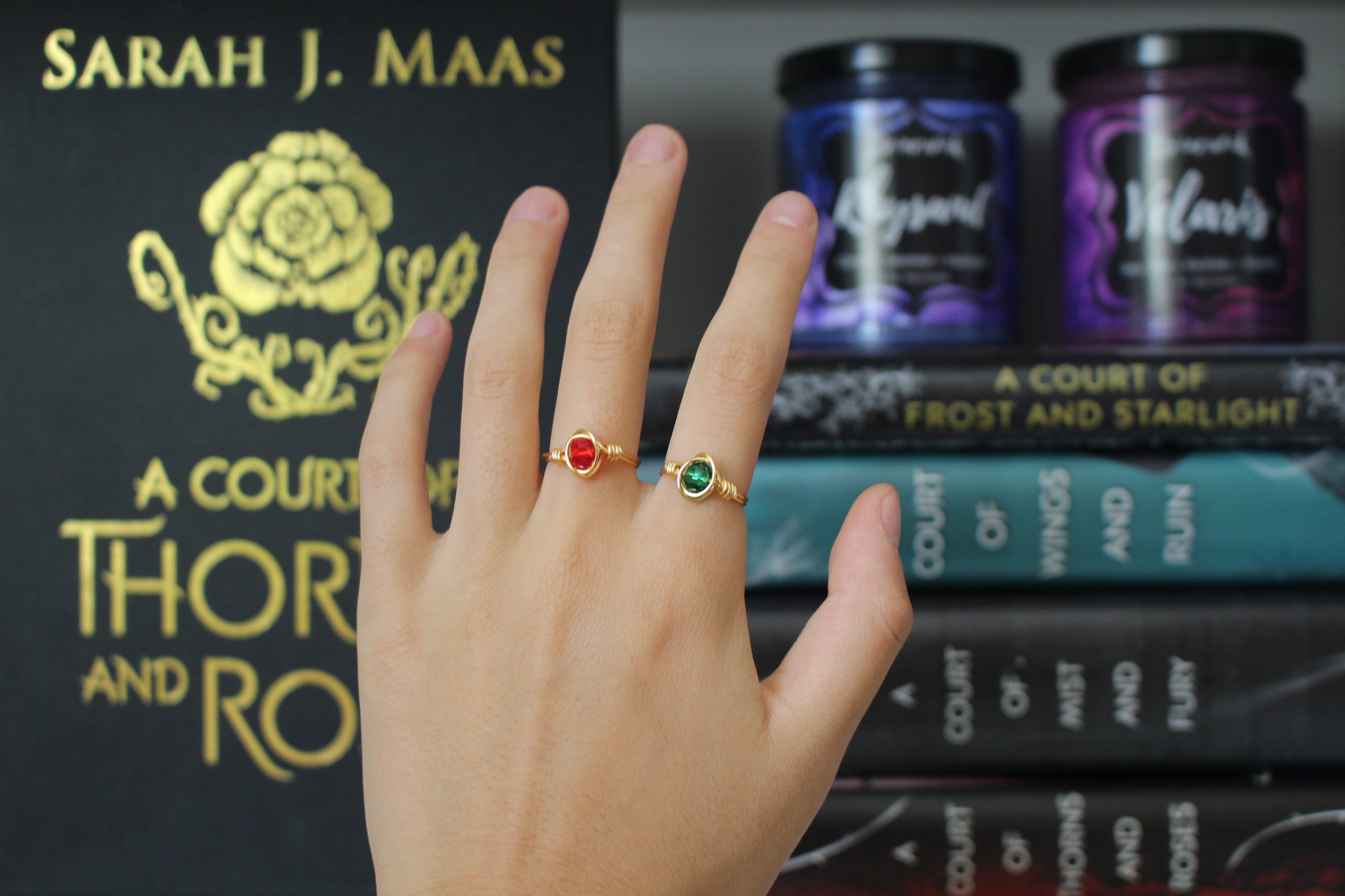 Rowan and Aelin Wire Ring Set of 2 Throne of Glass Inspired - Etsy