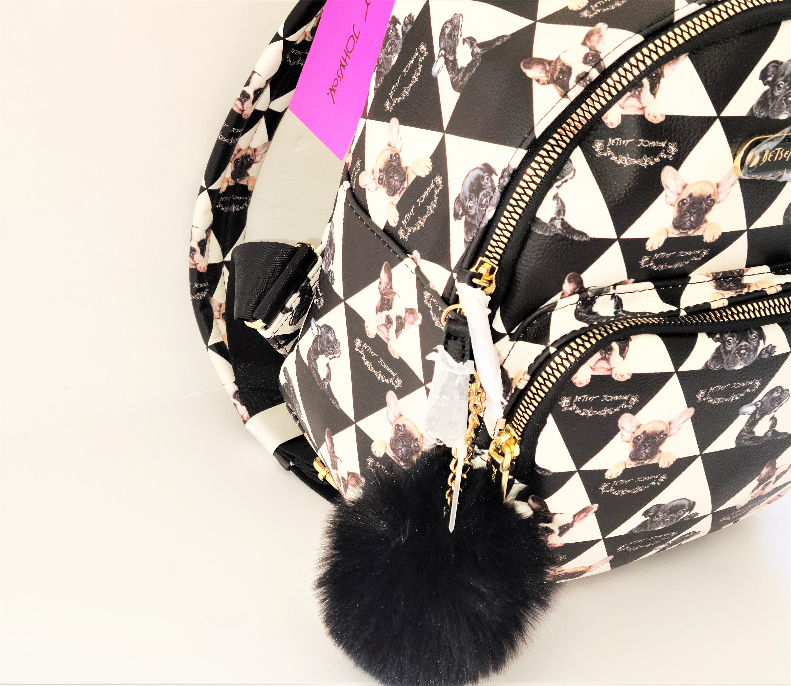 Betsey Johnson Kitsch Dog Backpack NWT Puppies Puppy Black Etsy