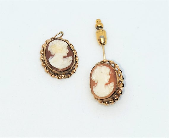 Vintage CAMEO Necklace Gold Filled SHELL Necklace Cameo Petite GORGEOUS Shell Cameo Real Cameo Gifts For Her Mom Cameo Pendant Necklace