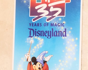 Disney Ephemera Disneyland 35 Years Of Magic Souvenir Pop-UP Guide Map-NEW!