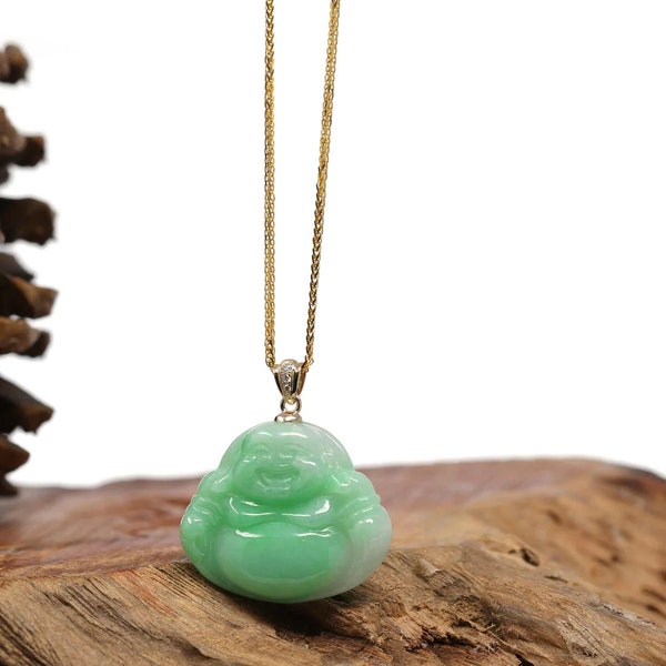 Jade Buddha Pendant Etsy