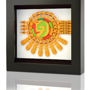 Chimalli, Escudo Azteca, Scudo azteco, Regalo personalizzato, Arte azteca, Arte messicana, Idee per la casa, Decorazione ufficio messicano, Regali messicani.