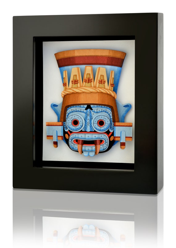 Tláloc Dios Lluvia Azteca, Tláloc Rain God Aztec, Mexican Art