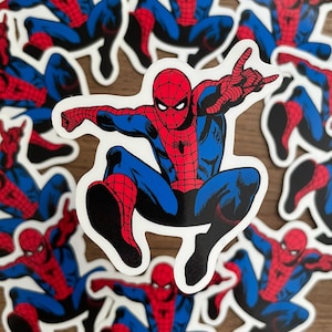 Spiderman Sticker, Spiderman Comic Sticker, Spiderman Water Bottle Sticker, Spiderman Laptop Sticker, Spiderman Car Decal