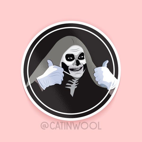 Horrible Histories Stupid Death Sticker, meme sticker, VSCO, Laptop, phone stickers.