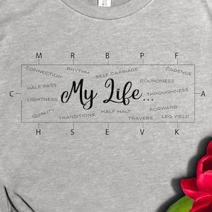 My Life as a Dressage Rider / Trainer! Cute, fun, relevant, comfortable, soft Bella + Canvas Short-Sleeve Unisex T-Shirt