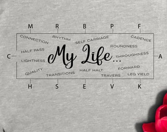 My Life as a Dressage Rider / Trainer! Cute, fun, relevant, comfortable, soft Bella + Canvas Short-Sleeve Unisex T-Shirt