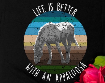 Appaloosa Horse Shirt, Gift for Appaloosa Lover, Retro Trail Horse Tee, Equestrian T-Shirt, Gaited Appaloosa Tee, Leopard Appaloosa Gift