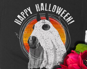 Happy Halloween Horse Shirt, Horse Mom Halloween Tee, Halloween Party Top, Ghost Spooky Funny Cute Halloween Shirt, Horse Halloween Costume