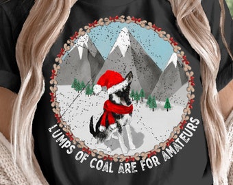 Siberian Husky Christmas Gift Shirt for Husky Mom Sweatshirt Dog Rescue Tshirt for Husky Lover Sled Dog Shirt for Dog Musher Alaska Sweater