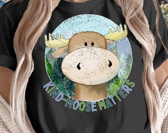 Moose Shirt, Cute Moose Sweatshirt, Teacher T-shirt, Wildlife Lover Gift, Canadian Moose TShirt, Hiking, Back to School Teacher Appreciation