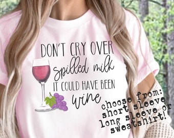 Funny Wine Party Shirt for Wine Lover Tshirt Gift for Wine Country Vacation Group Wine Sweatshirt Gift for Girls Wine Trip Matching Wine Tee