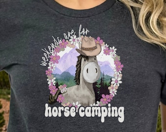 Cute Horse Shirt Equestrian Gift for Adventure Sweatshirt for Horse Lover Trail Riding Tshirt for Camping Horseback Riding Tee Vacation Mode