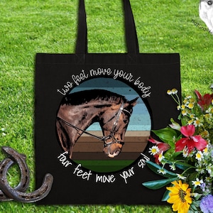 Dressage Eco Tote Bag, Large Horse Show Gear Bag, Equestrian Tote Bag, Horse Eco Friendly Bag, Dressage Training, Gift for Dressage Trainer