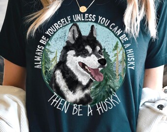 Siberian Husky Gifts, Dog Mom Tee Shirt, Dog Lover TShirt, Husky Mom Gift, Dog Shirts, Sled Dog Tee, Dog Sledding Christmas Gift, Urban Mush