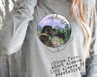 Adventure Flat Coated Retriever Shirt for Rescue Dog Gift Adventure T-Shirt Backpacking Outdoor Sweatshirt Mountains Hiking Nature Hunting T