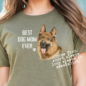 German Shepherd Shirt for Dog Mom Gift for GSD Lover Mother&#39;s Day TShirt Gift for Dog Mama Sweatshirt Shepherd T-Shirt German Shepherd Dog