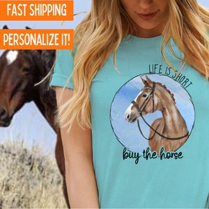 Hunter Jumper Dressage Horse Personalized Gift for Horse Lover Shirt for Horse Show Equestrian Tshirt for Horse Trainer T-shirt Horse Owner