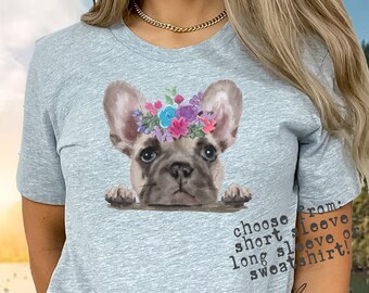 Französische Bulldogge Geschenk für Frenchie Mom Sweatshirt Geschenk für Neue französische Bulldogge Besitzer Hundemutter Shirt zum Muttertag TShirt Geschenk für Hunde Mama Tee