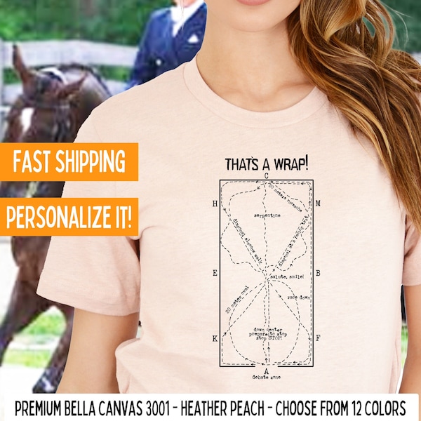 Personalized Dressage Gift, Horse Show Shirt, Funny Equestrian Tshirt for Horse Lover Gift for Horse Trainer Tee Shirt Intro Test A Dressage