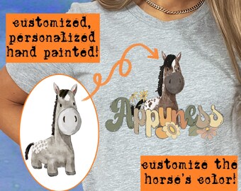 Custom Appaloosa Horse Gift, Personalized Equestrian Shirt, Horse Lover Gift, Custom Horse Name Tshirt, Appy Owner Horse Mom, Horse Sticker